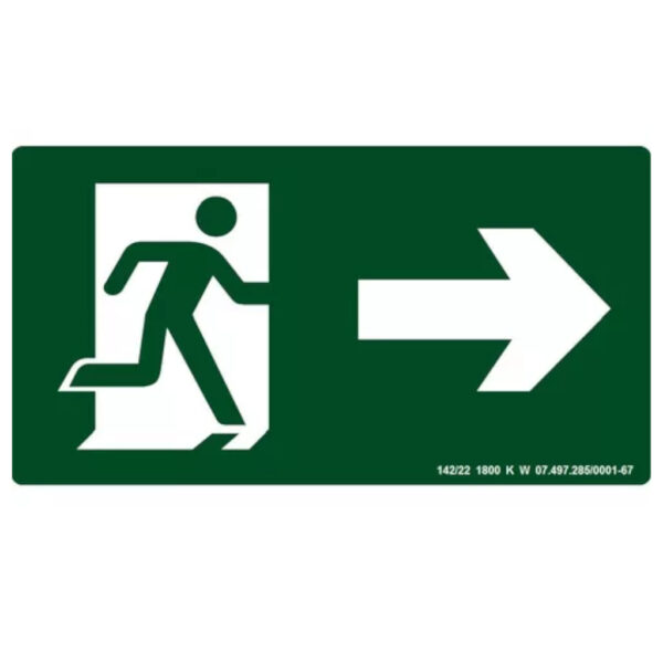 PLACA SINAL VERDE "ROTA ADIANTE" 10X20CM