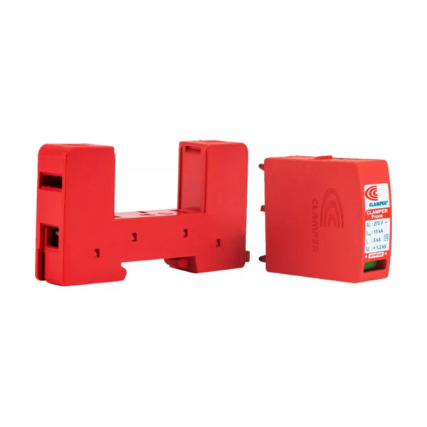 DISPOSITIVO PROTETOR DE SURTO DPS PARA TRILHO DIN 15KA 275V CLASSE II C/ CARTUCHO CLAMPER