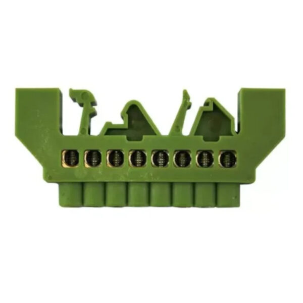 BARRAMENTO TERRA VERDE 8 BORNES PARA TRILHO JNG