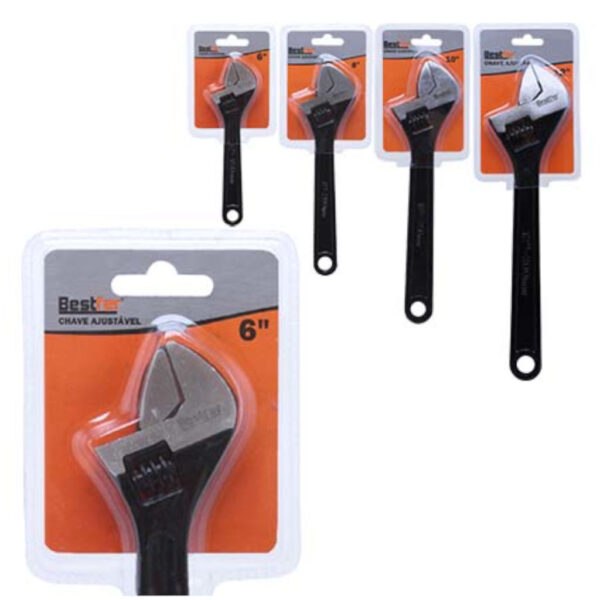 CHAVE AJUSTAVEL 150MM 6 NIQUELADO BESTFER BFH0048