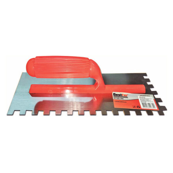 DESEMPENADEIRA ACO DENTADA 12X22CM BESTFER BFH0093