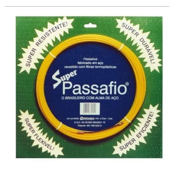PASSA FIO PROAQUA C/ CABO DE ACO 30MTS