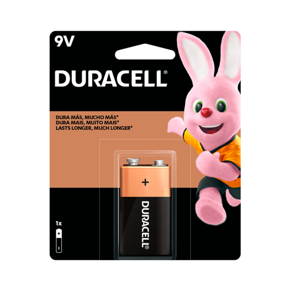BATERIA 9V ALCALINA DURACELL