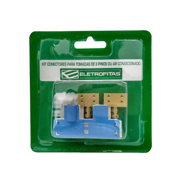 KIT CONECTOR ELETROFITA 2PT 20A VERDE