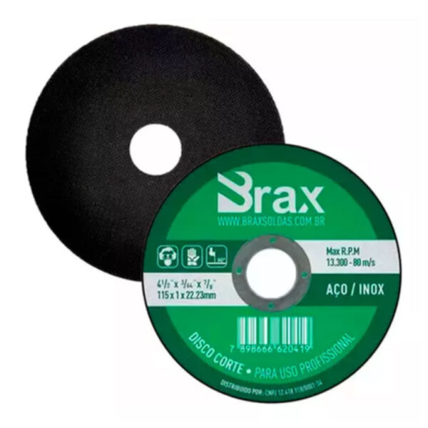 DISCO CORTE INOX 4.1/2 X 1,0 X 7/8 BRAX
