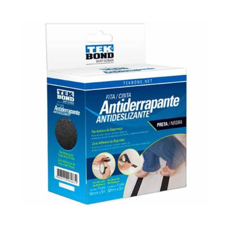 FITA ANTIDERRAPANTE TEKBOND 50MM 5M PRETA 21161050501