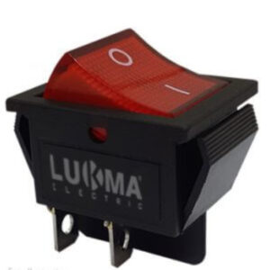 CHAVE LUKMA TECLA 2F L/D 15A LED VEREMELHO LK2201N 85020
