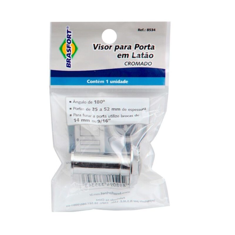 VISOR PORTA CROMADO BRASFORT 8534