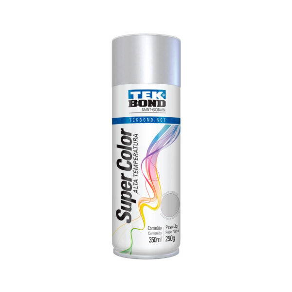 #SPRAY COLORIDO ALTA TEMP ALUMINIO 350ML TEKBOND 23261006900