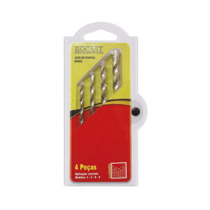 JOGO BROCAS VIDEA 4PC ROCAST