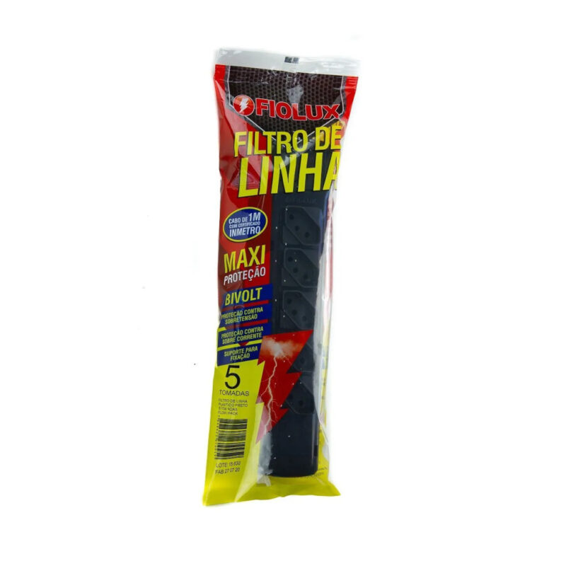 FILTRO LINHA FIOLUX PVC COR PRETO 5 TOM
