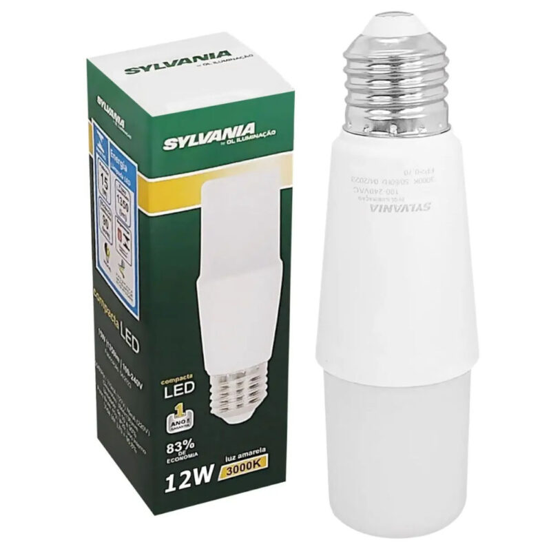 LAMP COMPACTA LED 12W 3000K E27 BIVOLT SYLVANIA