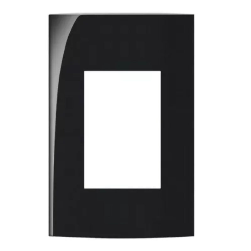 LINHA MARGIRIUS CLEAN EBONY PLACA 4X2 3 POSTOS 21279