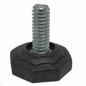 PE NIVELADOR 23MM 1/4X3/4 PRETO PLASTICO