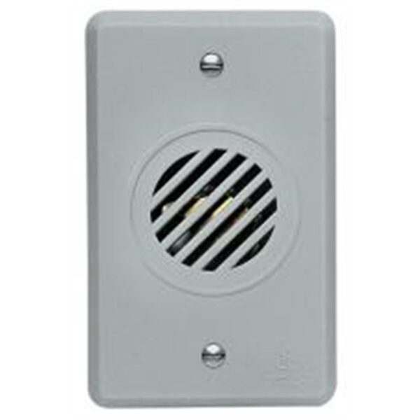 #CAMPAINHA CIGARRA EMBUTIR BIVOLT CINZA PERLEX 1324