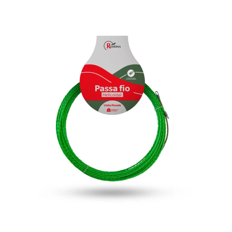 PASSA FIO HELICOIDAL 15M VERDE ROHDINA 7881401