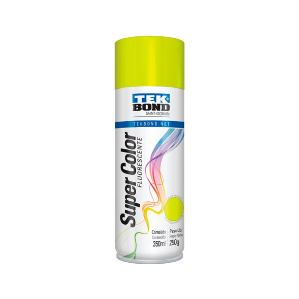 SPRAY COLORIDO FLUORESCENTE AMARELO 350ML TEKBOND 23221006900