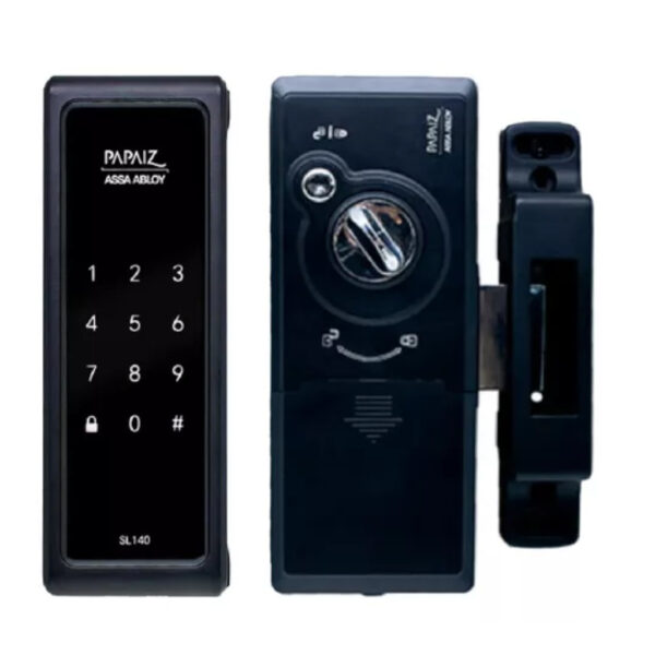 FECHADURA ELETRONICA SOBREPOR PRETA PAPAIZ SL140