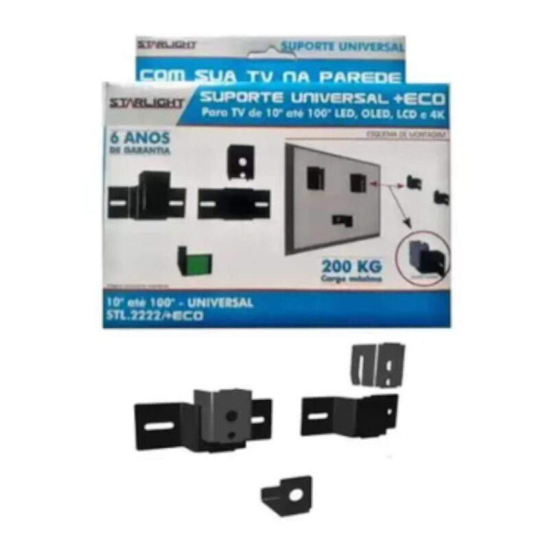 SUPORTE TV LCD ESTARLIGHT ECO FIXO 14~100 ESTL2222 9098