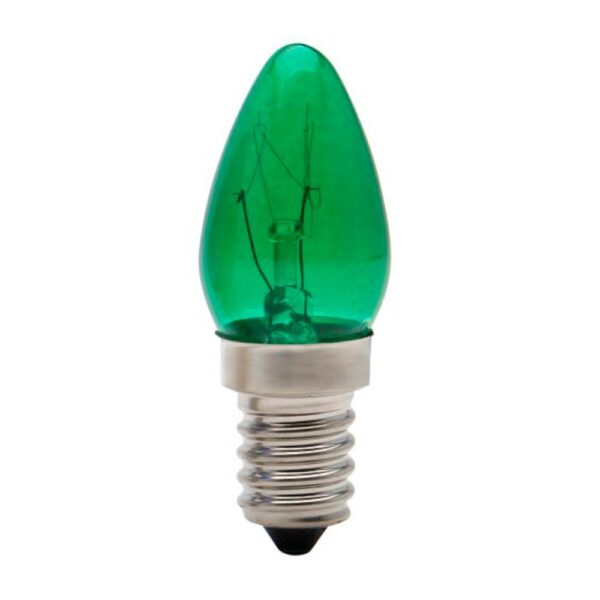 LAMP CHUPETA 7W 127V E14 VERDE BRASFORT