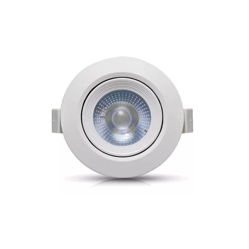 SPOT LED REDONDO EMBUTIR 5W BIVOLT 3000K CTB