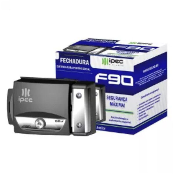 FECHADURA ELETRICA IPEC PRETA F90