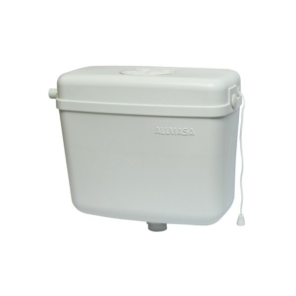 CAIXA DESCARGA PVC BRANCA S/ ENGATE ALUMASA