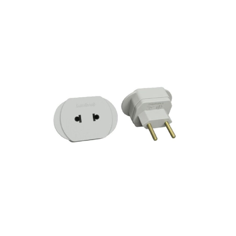 PINO ADAPTADOR 2P UNIV BRANCO LUMIBRAS 20457