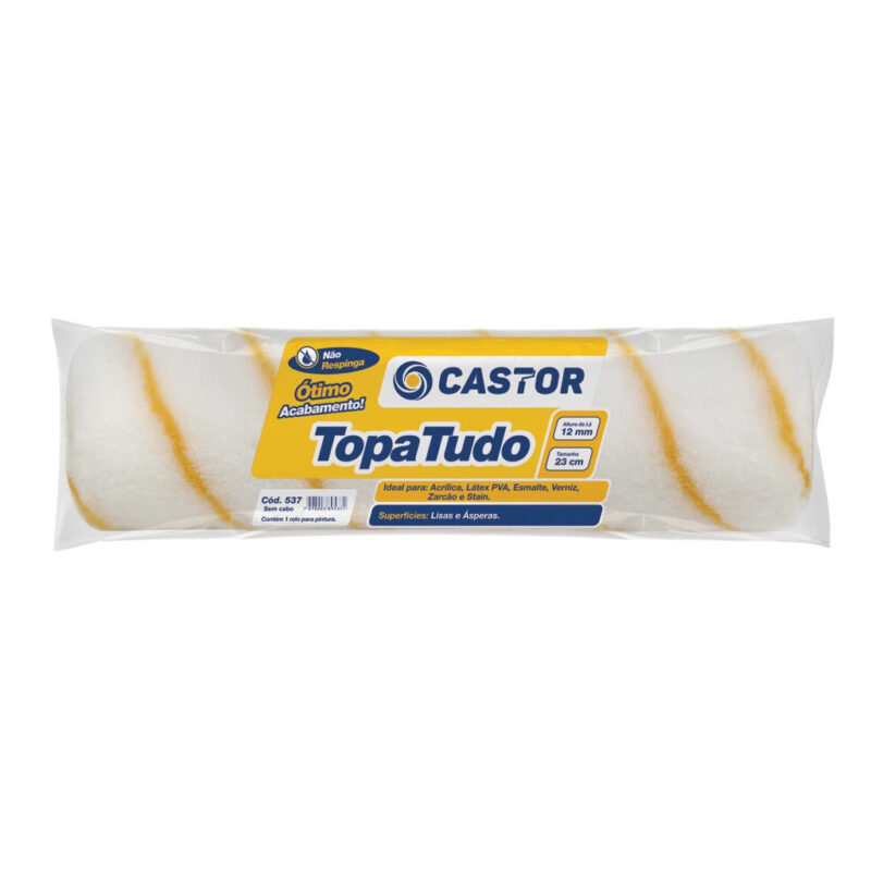 ROLO LA 23CM TOPA TUDO ANTI RESPINGO S/ CABO CASTOR 537