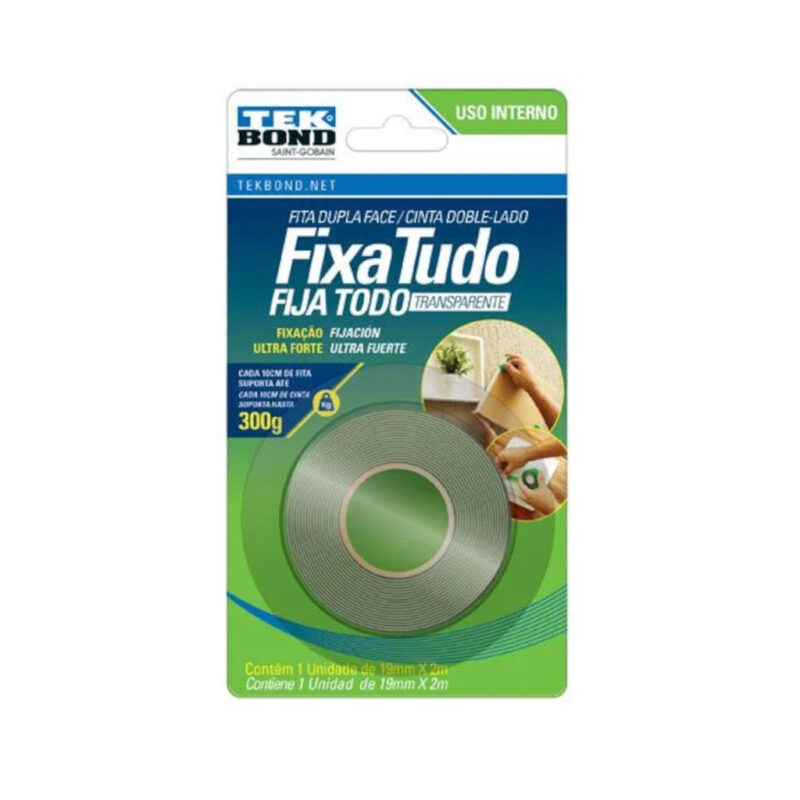 FITA DUPLA FACE ACRILICA 19MM 2M TEKBOND 21121019202