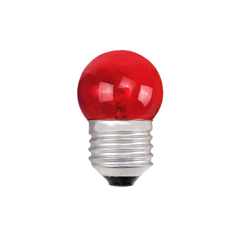 LAMP BOLINHA 7W 127V VERMELHA BRASFORT