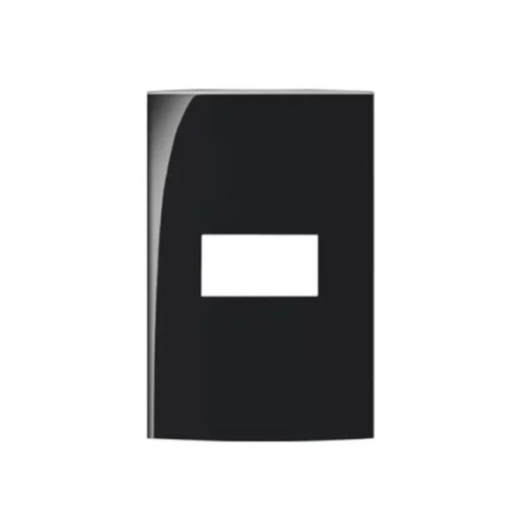 LINHA MARGIRIUS CLEAN EBONY PLACA 4X2 1 POSTO SEM SUPORTE 14448