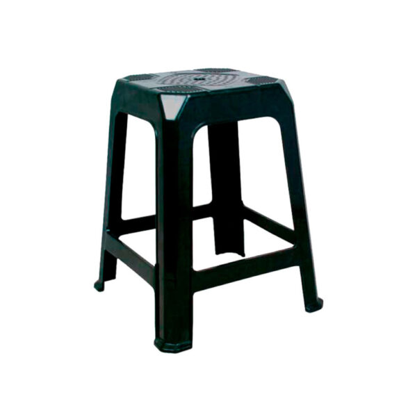 #BANQUETA PLASTICA PRETA ARAXA