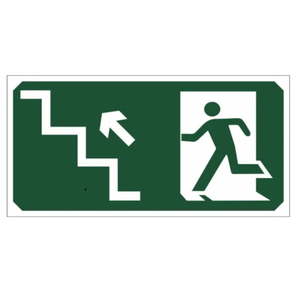 PLACA SINAL VERDE SOBE ESQUERDA 10X20CM S10