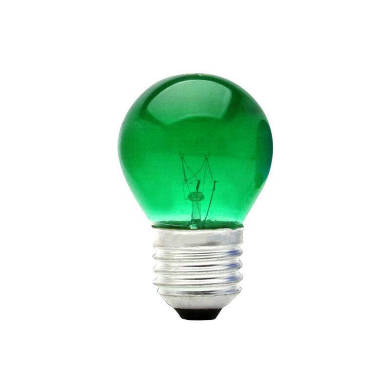 LAMP BOLINHA 15W 127V VERDE BRASFORT