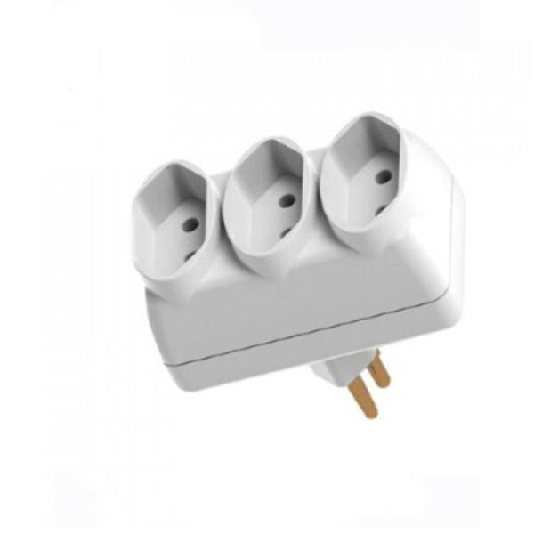 PINO 3 SAIDAS 2P 10A BRANCO FC