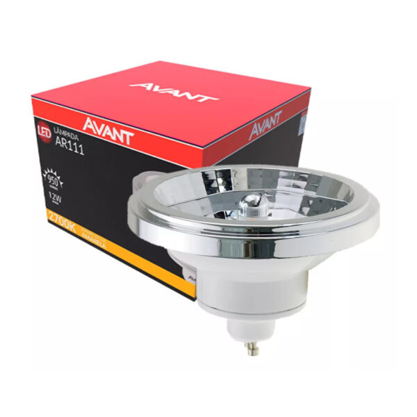 LAMP LED AR111 12W BIVOLT 3000K 24G GU10 AVANT