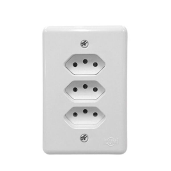 TOM EMBUTIR 3TOM 10A BRANCA ILUMI 201201