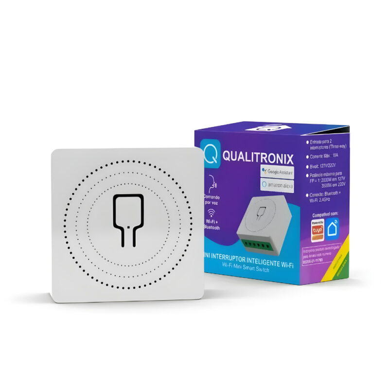 MINI INTERRUPTOR INTELIGENTE WI-FI QUALITRONIX QWI02