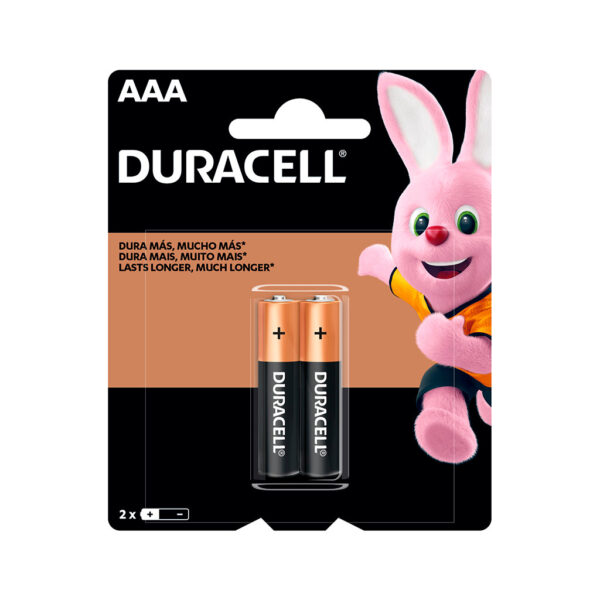PILHA DURACELL ALCALINA AAA C/2