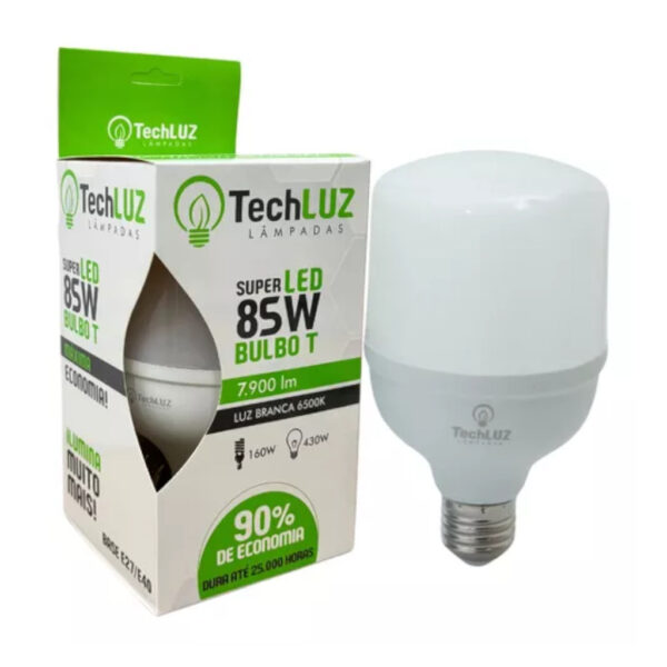 LAMP LED BULBO 85W BIVOLT E27 6500K TECHLUZ