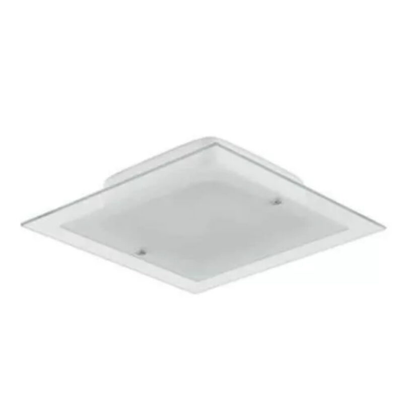 BLU PLAFON VIDRO QUADRADO C/ LAMP LED 40CM 81601104