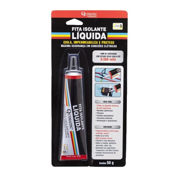 FITA ISOLANTE LIQUIDA PRETA 50G QUIMATIC