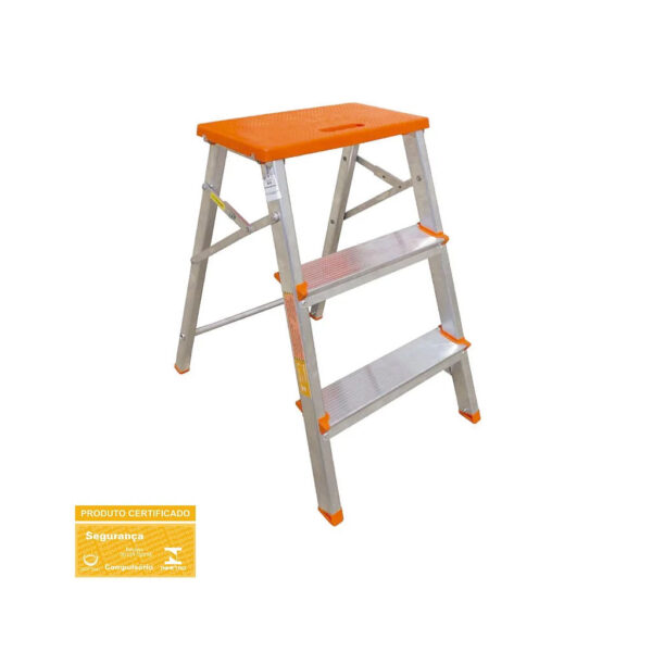 BANQUETA ALUMINIO DOMESTICA 3 DEGRAUS BOTAFOGO 71