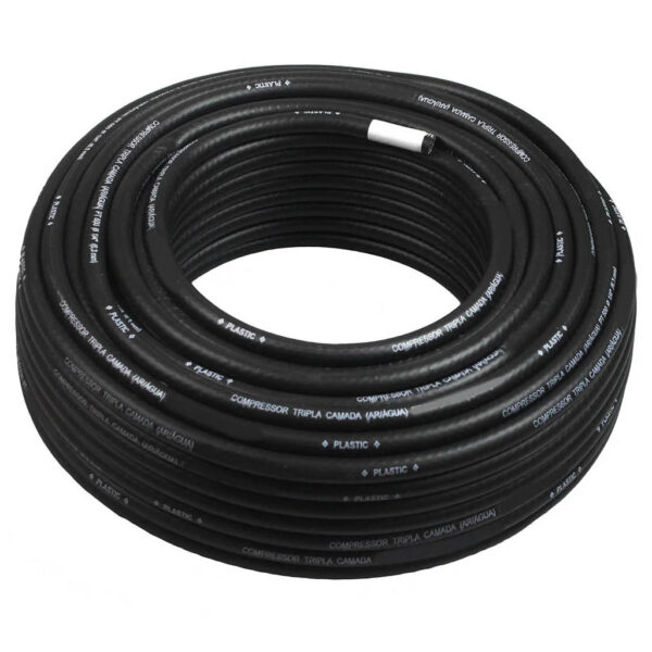 MANGUEIRA TRANCADA PRETA 1/2 500PSI PT500