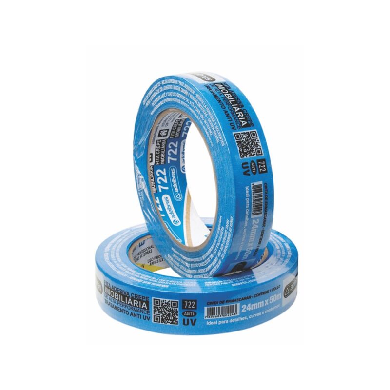 FITA CREPE 24MM X 50M AZUL IMOBILIARIA ADELBRAS 722