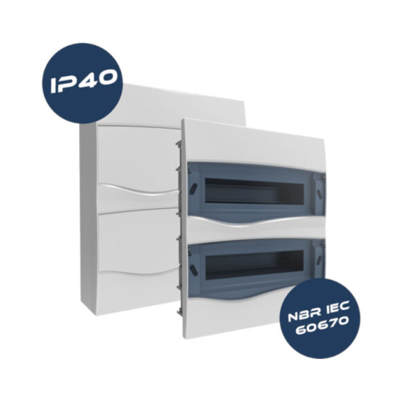 CENTRO EMBUTIR PVC 48 DIN BRUM BR48