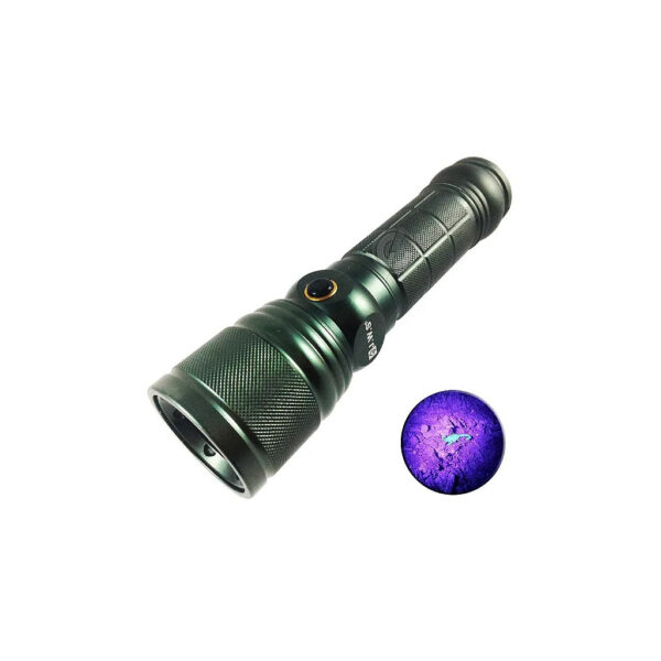 LANTERNA LED RECARREGAVEL TATICA ULTRA VIOLETA