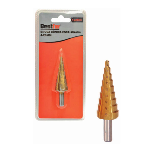 BROCA ESCALONADA ACO RAPIDO 4~20MM BESTFER BFH1851