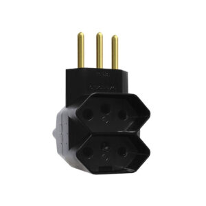 PINO 3 SAIDAS 2PT 10A PRETO EXATRONIC